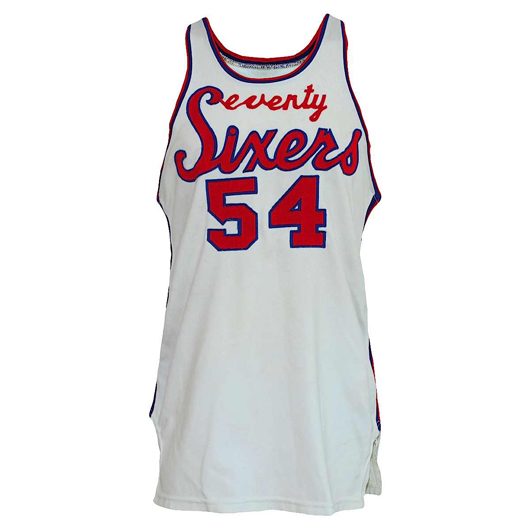 1970-1971 Luke Jackson Philadelphia 76ers game-used home jersey of incredibly rare style, with impeccable provenance. Reserve: $1,000.